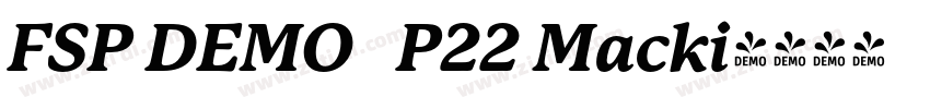 FSP DEMO   P22 Macki字体转换